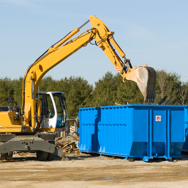 are there any restrictions on where a residential dumpster can be placed in Thompson OH